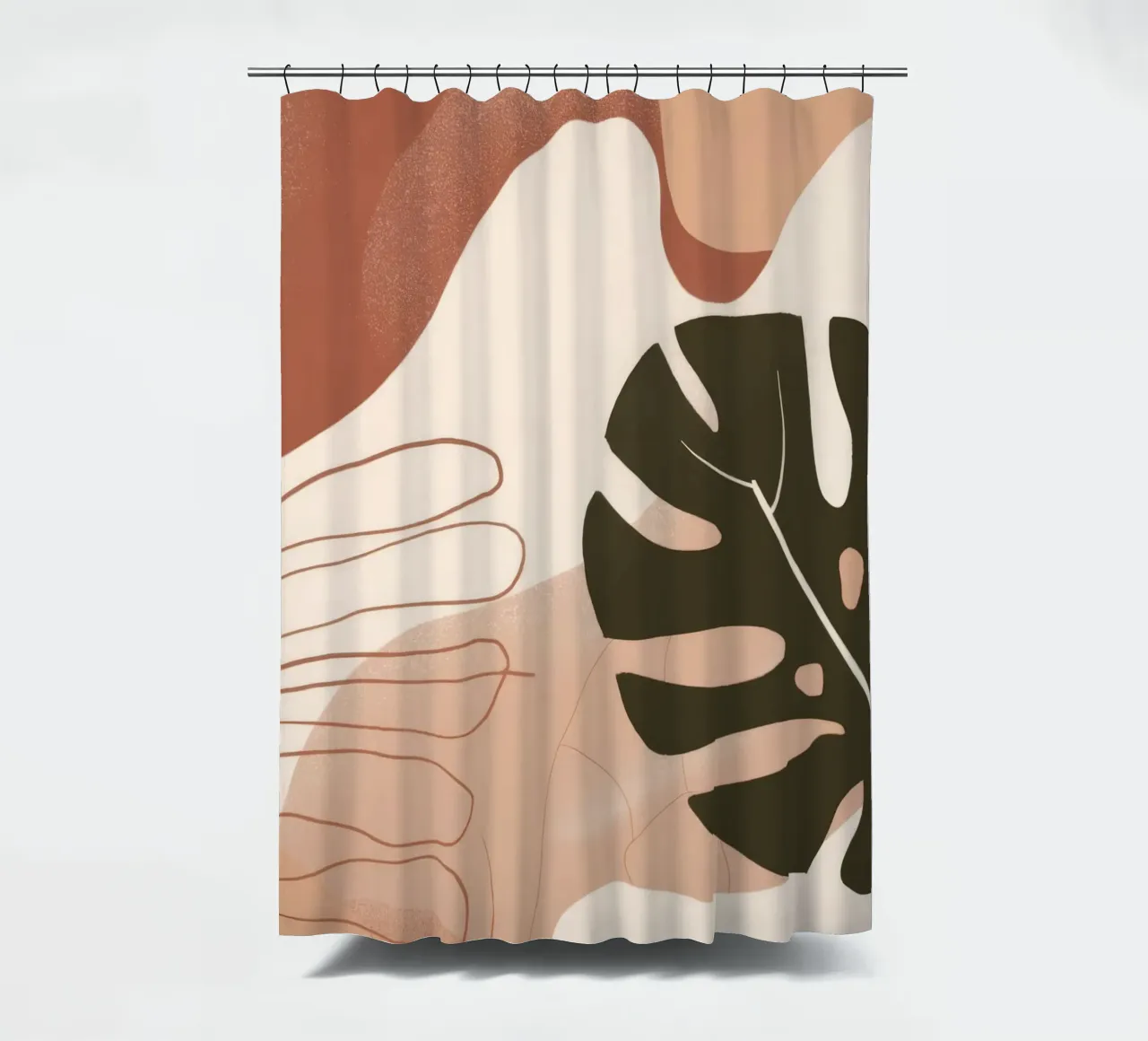 Mano di Monstera tenda da doccia da Seren Liodra