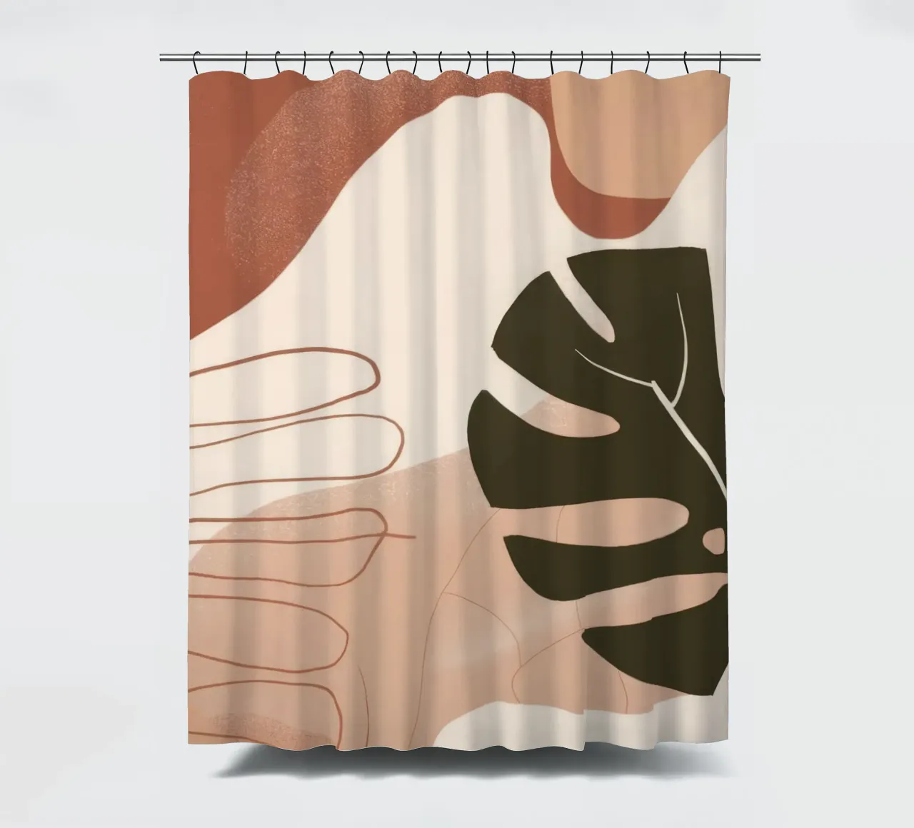 Mano di Monstera tenda da doccia da Seren Liodra