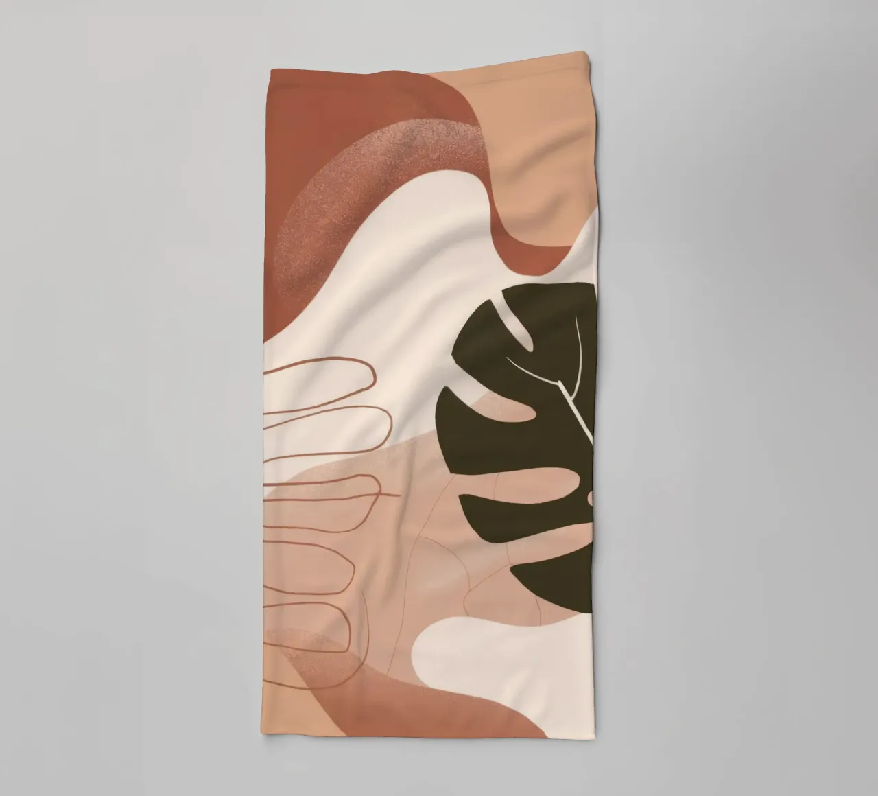 Mano di Monstera asciugamano da bagno da Seren Liodra