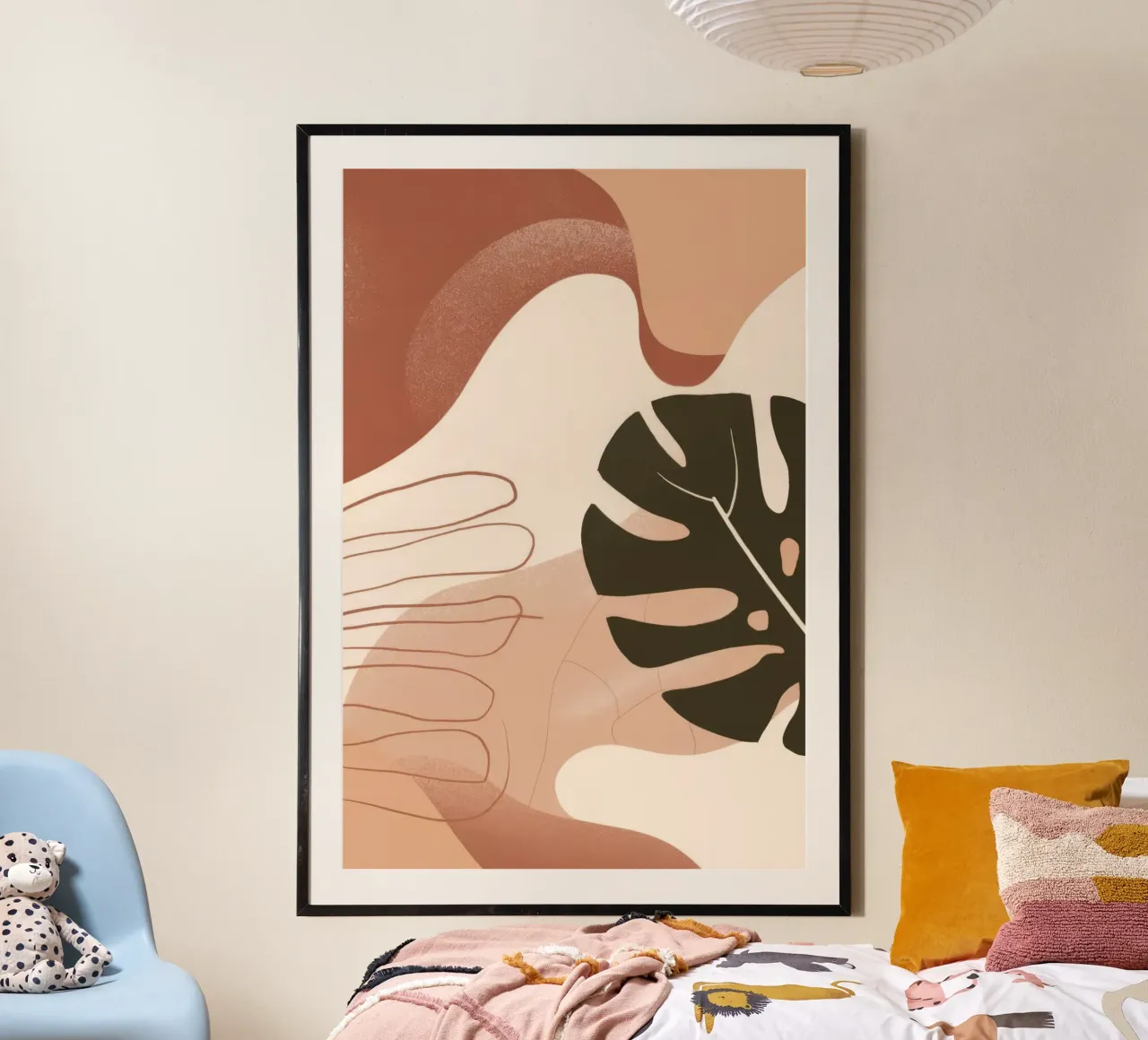 Mano di Monstera carta hahnemühle da Seren Liodra