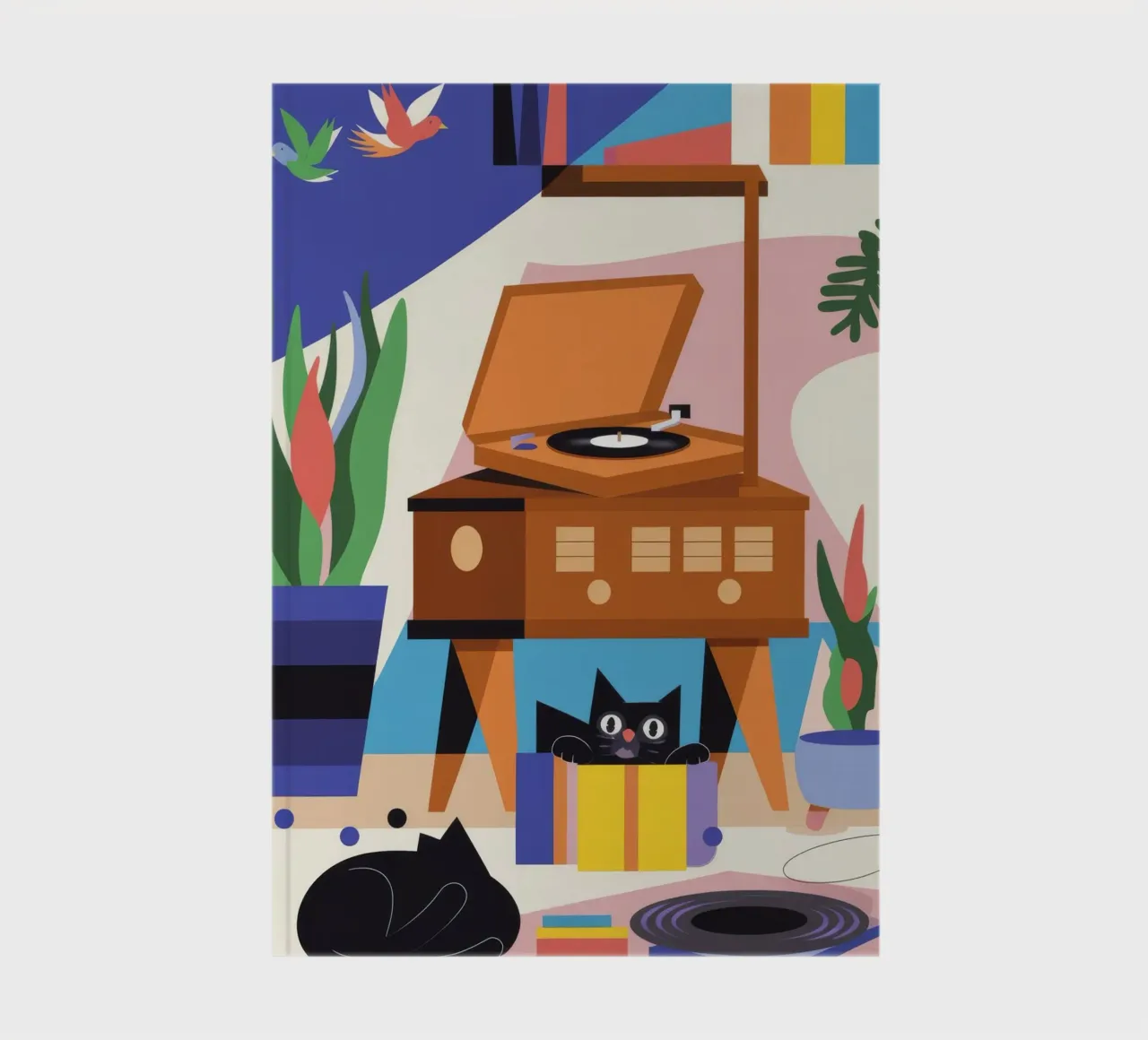 Cat Record notebook by Seren Liodra