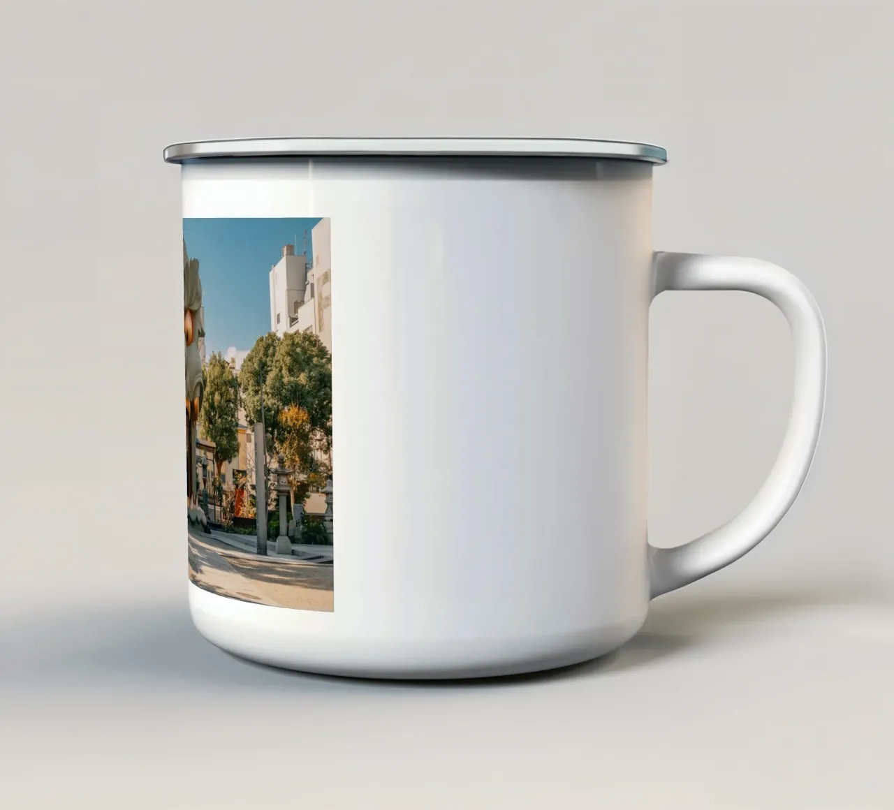 Santuario della Testa di Leone, Osaka tazza in smalto da Marcel Bisig