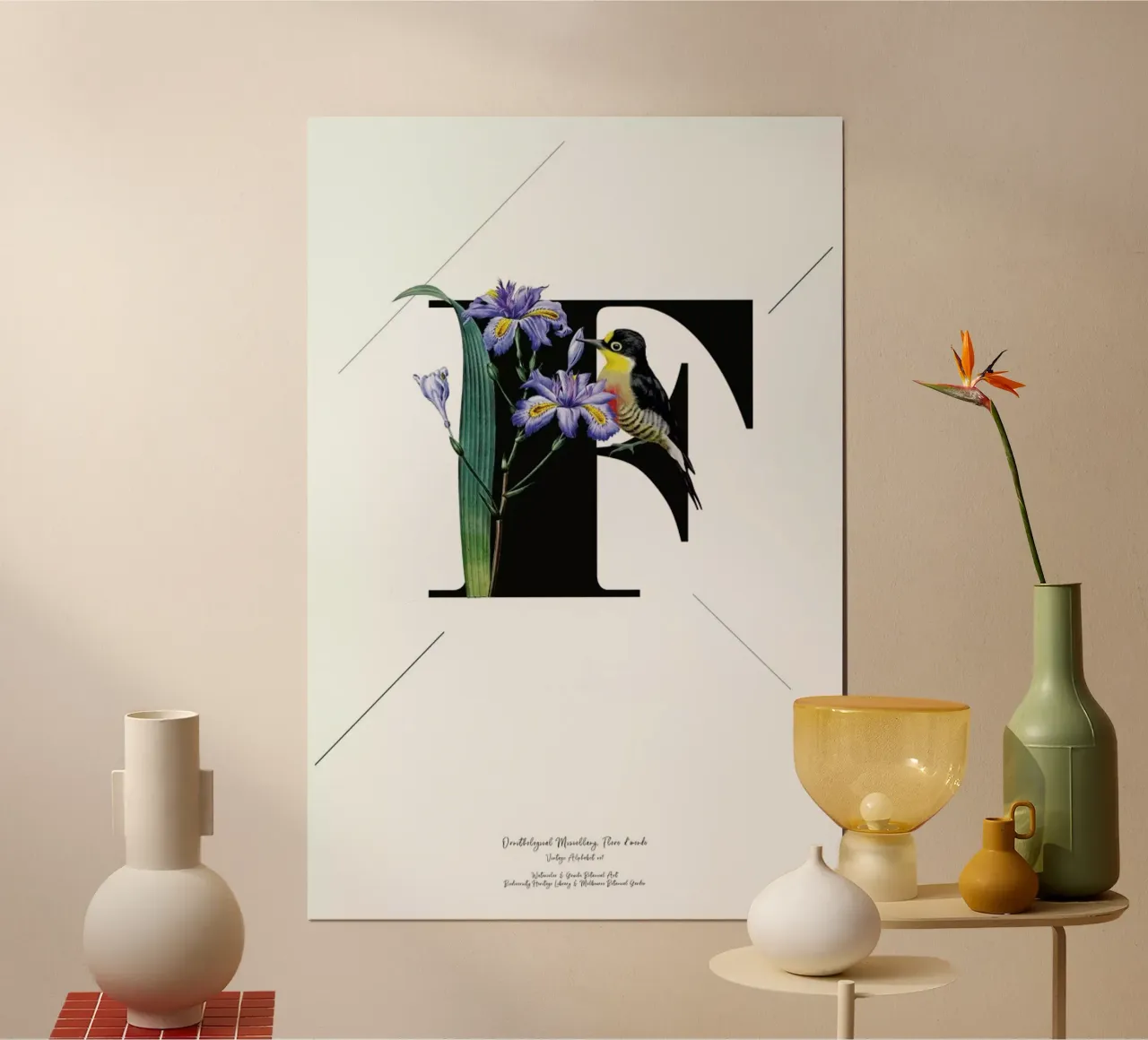 Botanical Alphabet - F carta hahnemühle da Froilein Juno