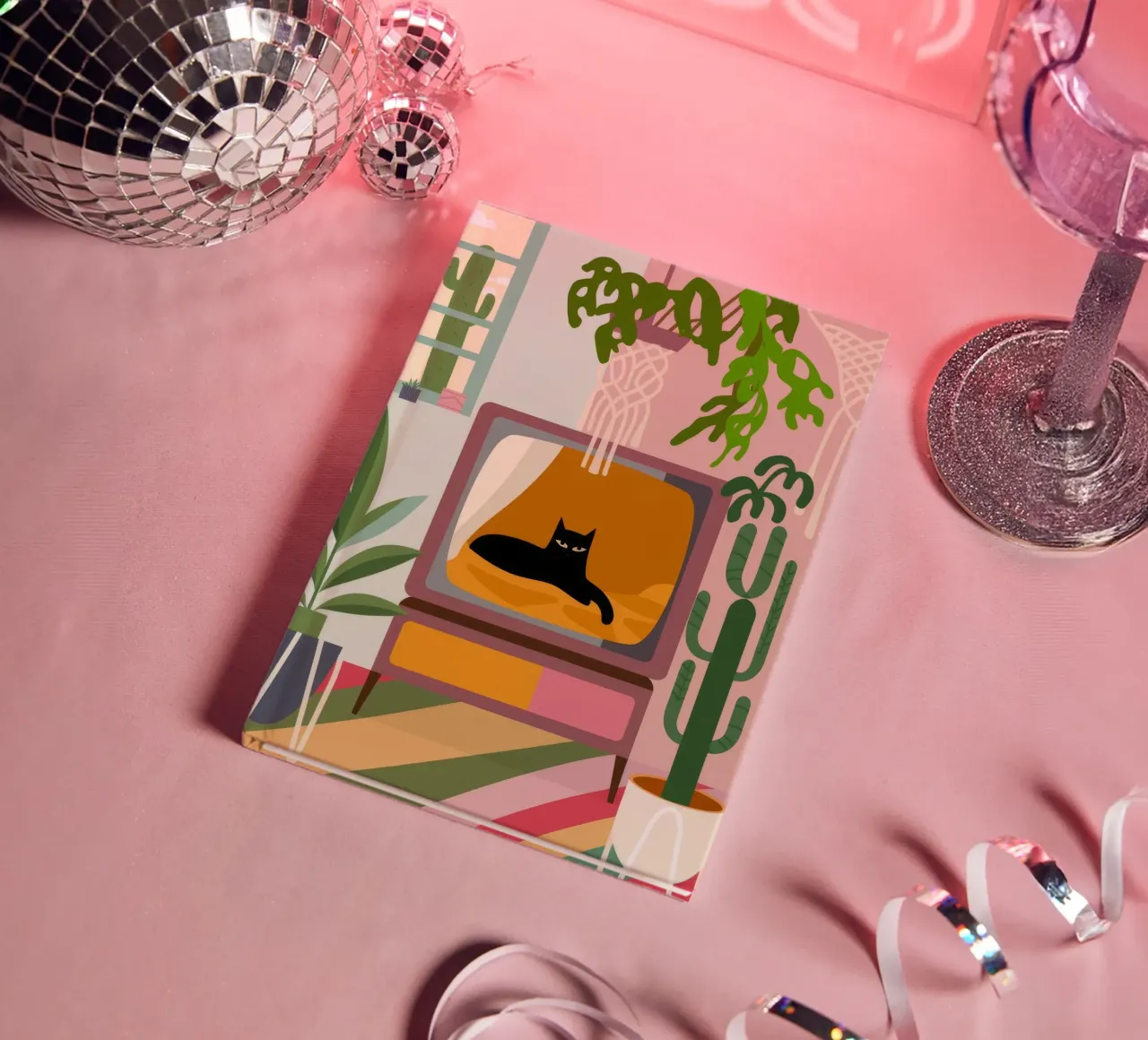 Katze TV Notizbuch von Seren Liodra