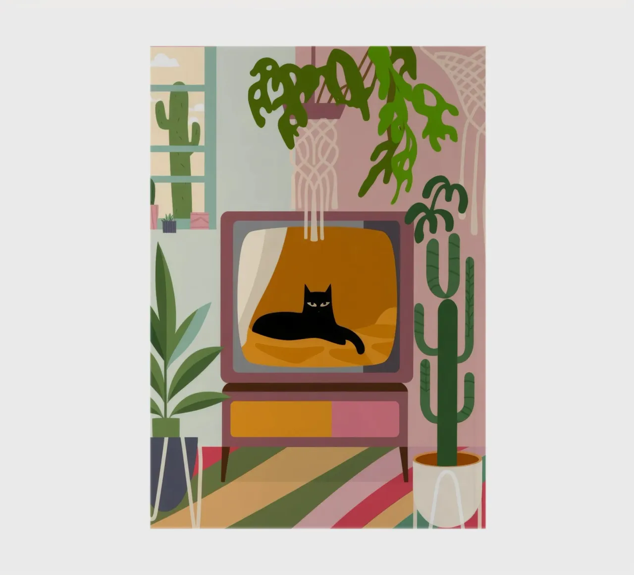 Katze TV Notizbuch von Seren Liodra