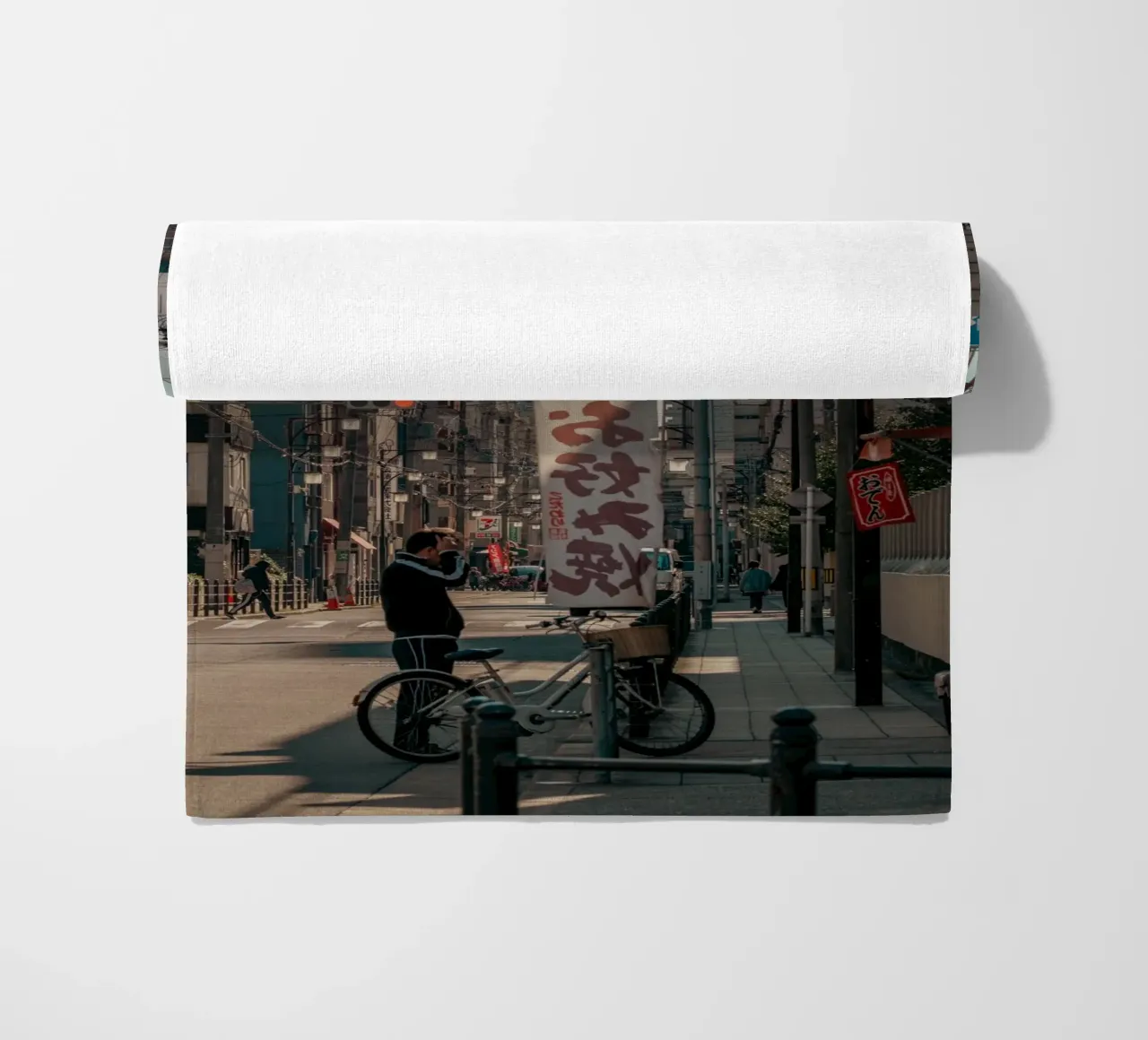 Scena di strada a Osaka telo mare da Marcel Bisig
