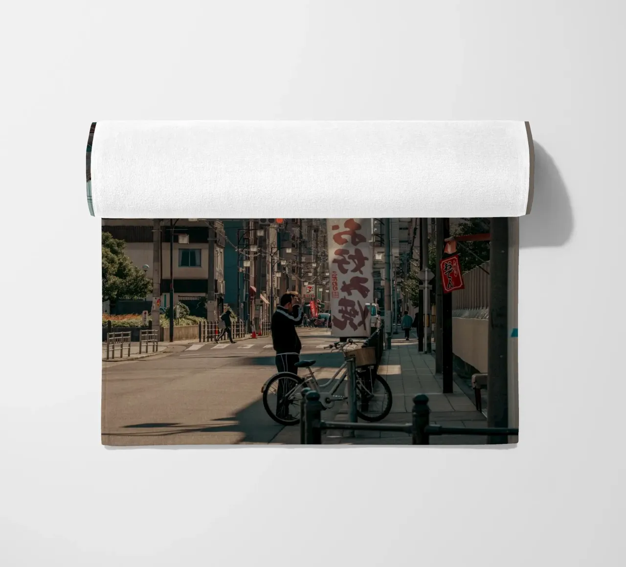 Scena di strada a Osaka telo mare da Marcel Bisig