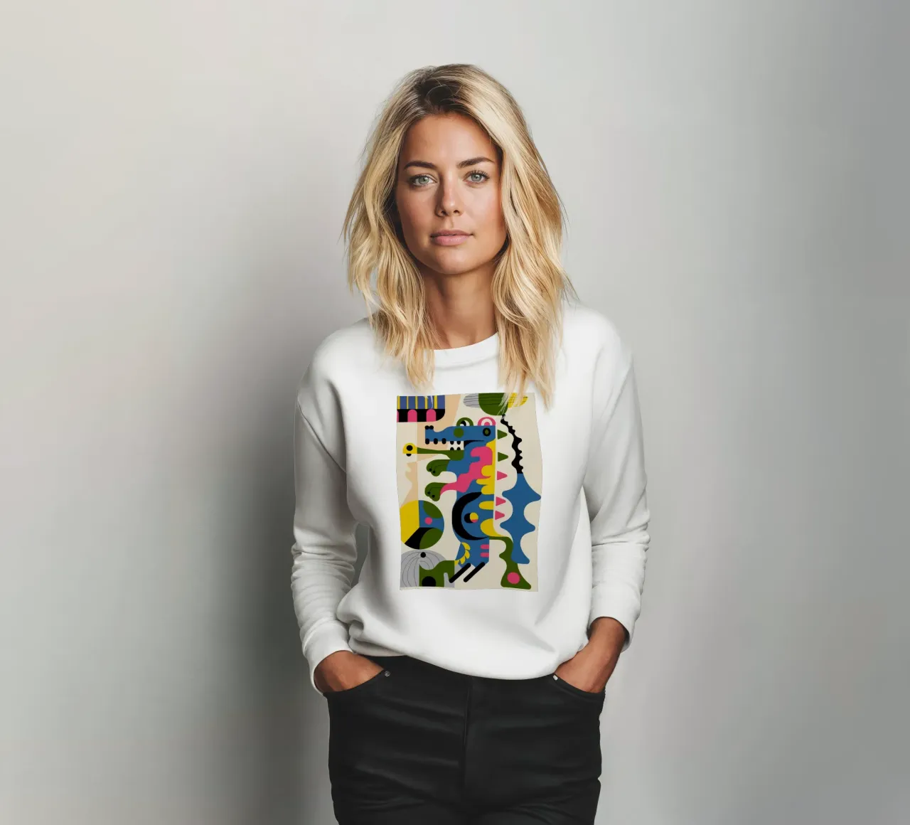 Abstrakte Formen Sweatshirt von Seren Liodra