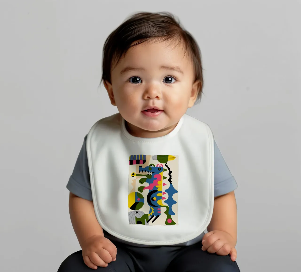 Forme astratte bavaglino da Seren Liodra