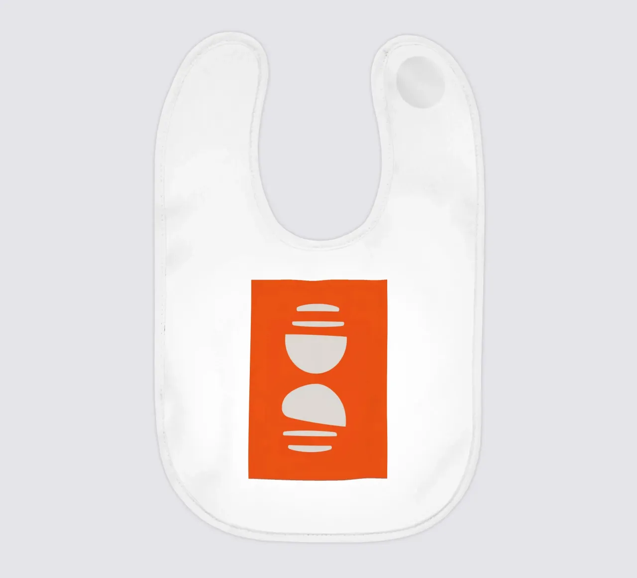 Arancione Astratto bavaglino da Seren Liodra