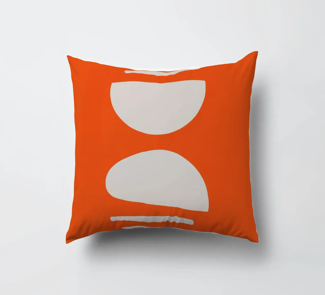 Oranje Abstract kussen van Seren Liodra