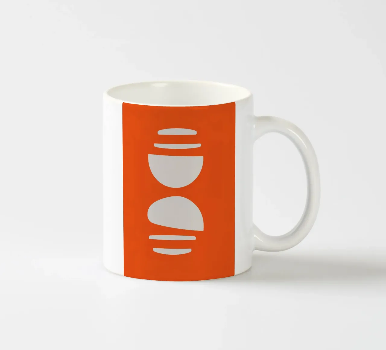 Arancione Astratto tazza in ceramica da Seren Liodra