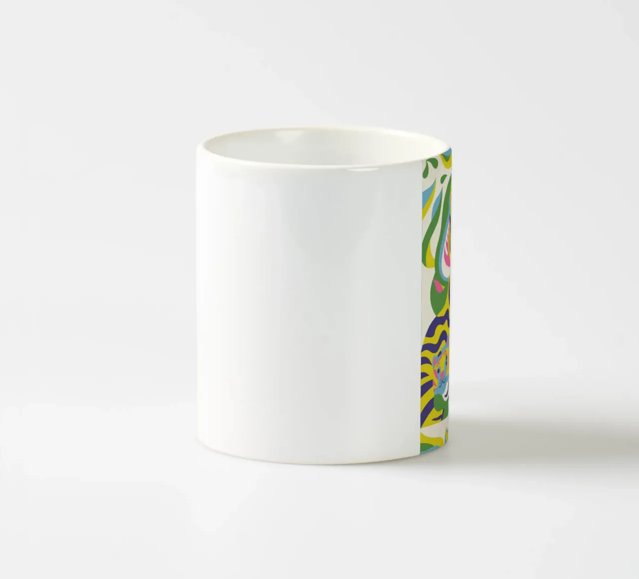Tigre colorata tazza in ceramica da Seren Liodra
