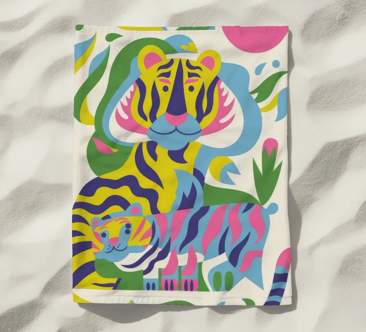 Tigre colorata telo mare da Seren Liodra