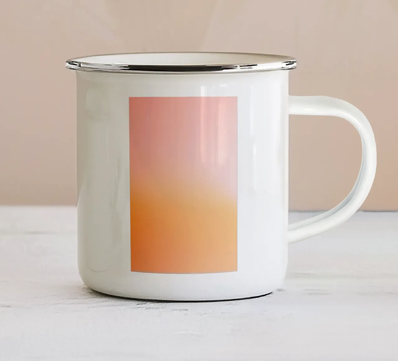 Sunset taza de esmalte de Ohkimiko