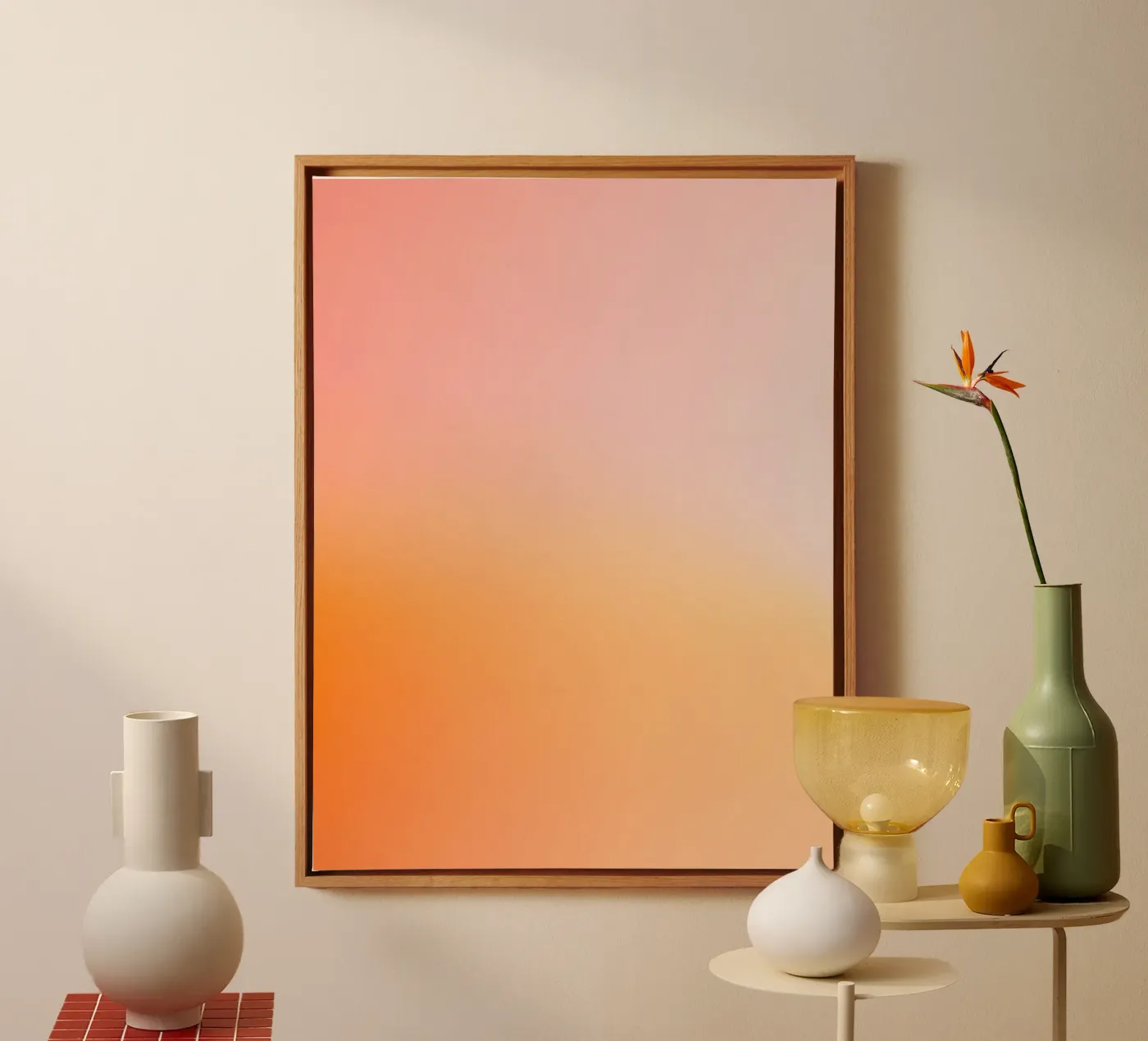 Sunset canvas van Ohkimiko