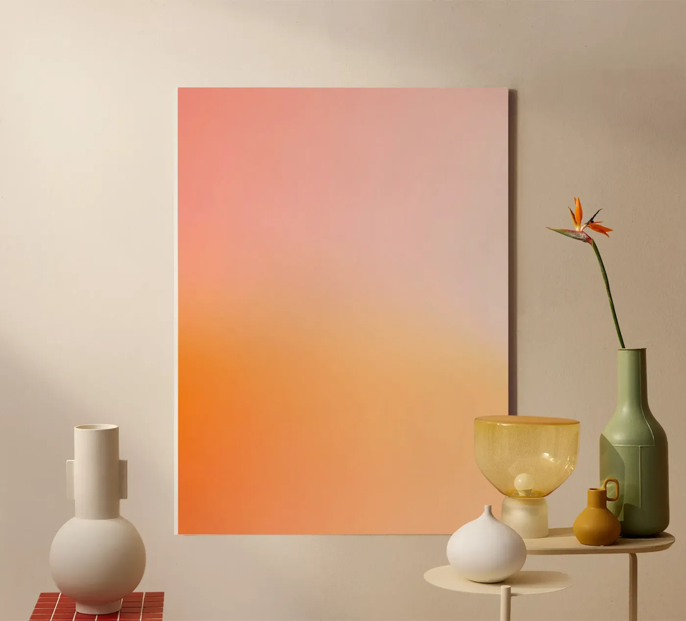 Sunset canvas van Ohkimiko