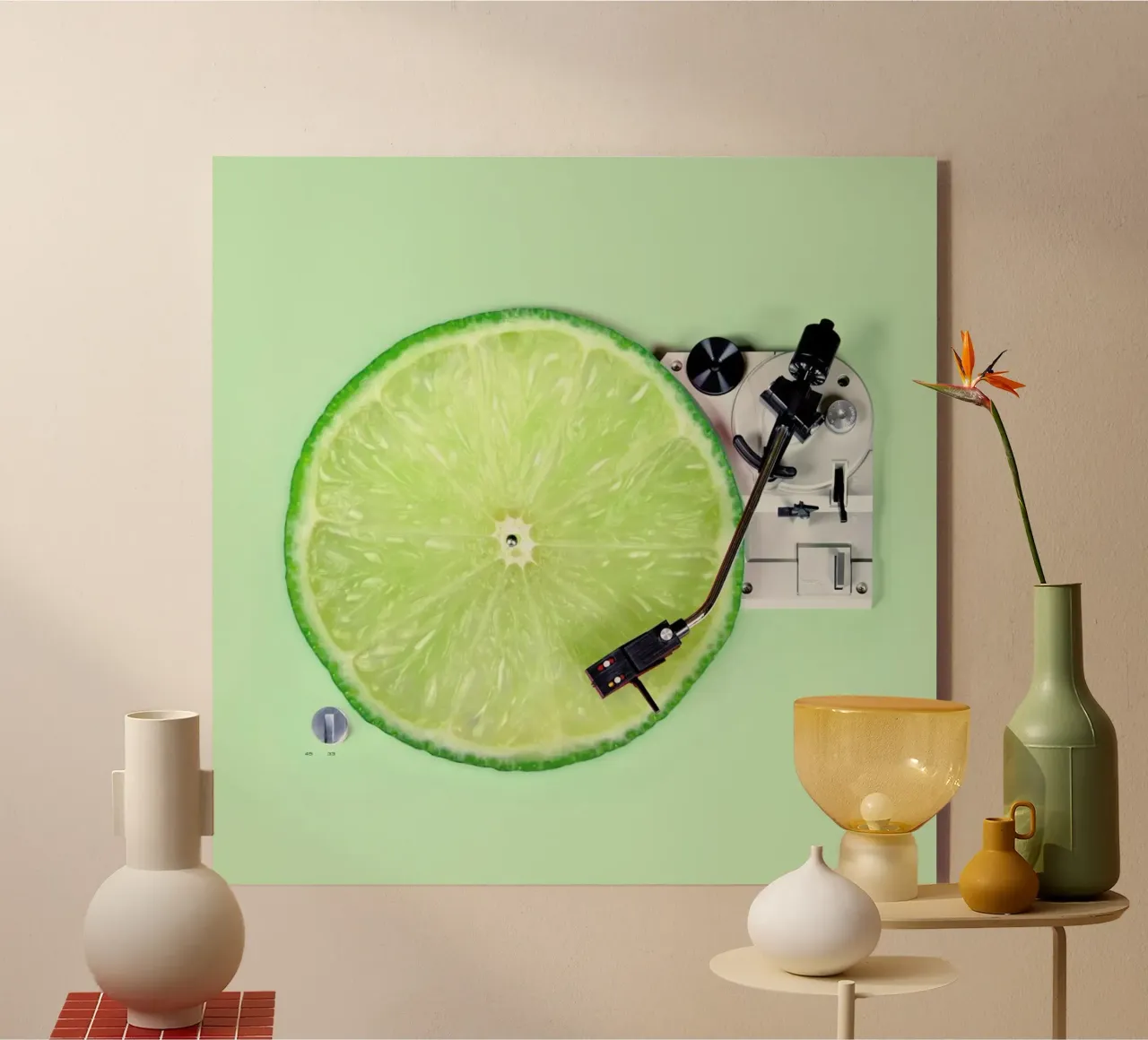 Lemon DJ plexiglass da Paul Fuentes Design