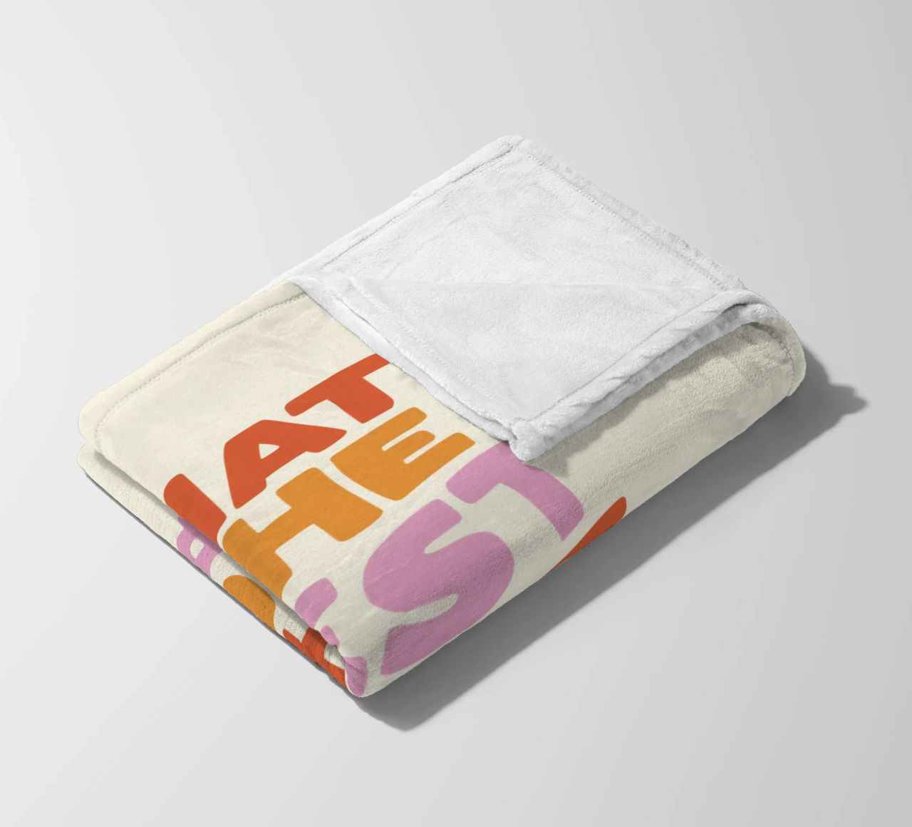 What's The Best That Could Happen Inspirational Quote Print fleece blanket by THE MOTIVATED TYPE