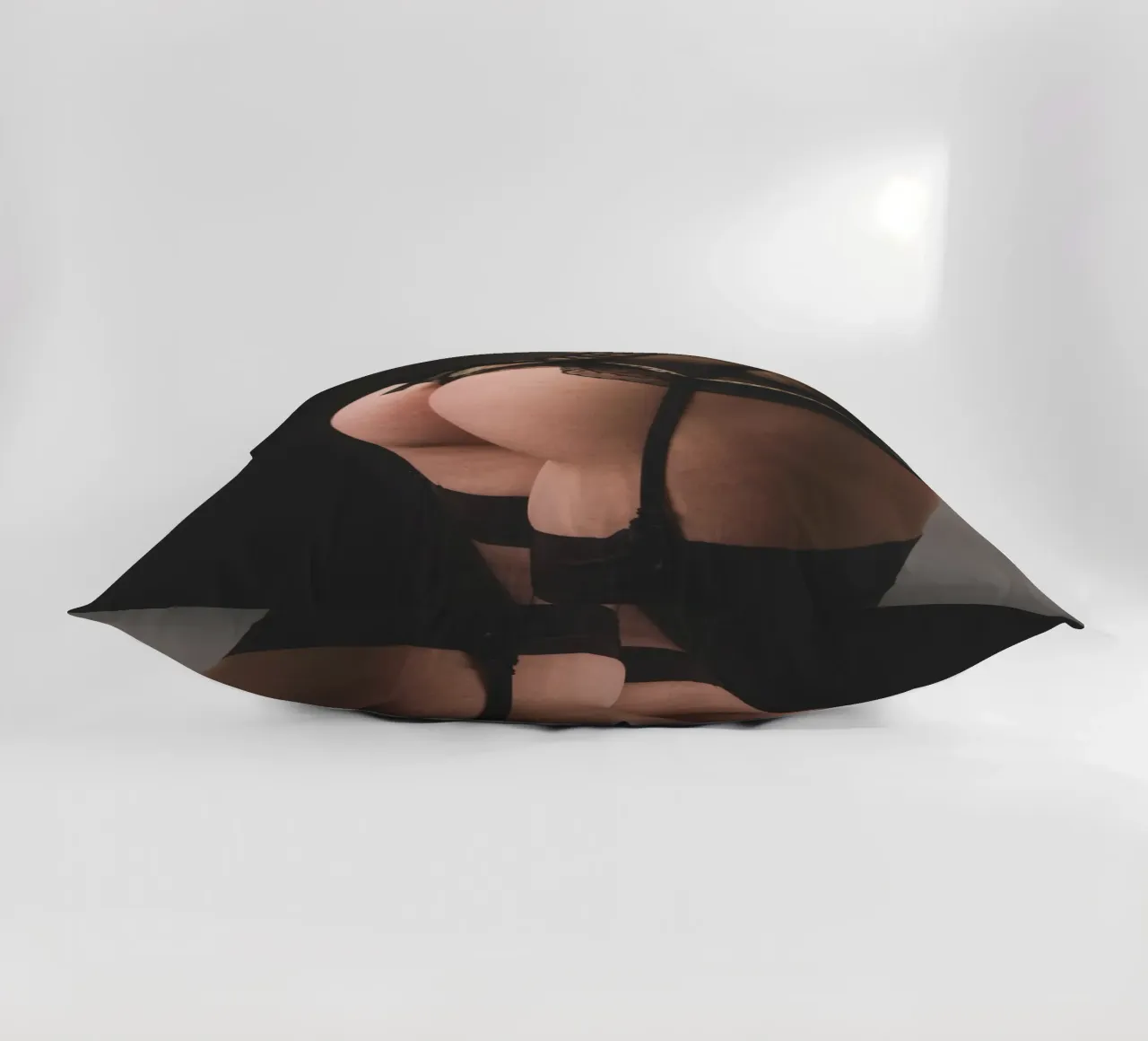 Short Black Corset cuscino da Dave Hare Photography