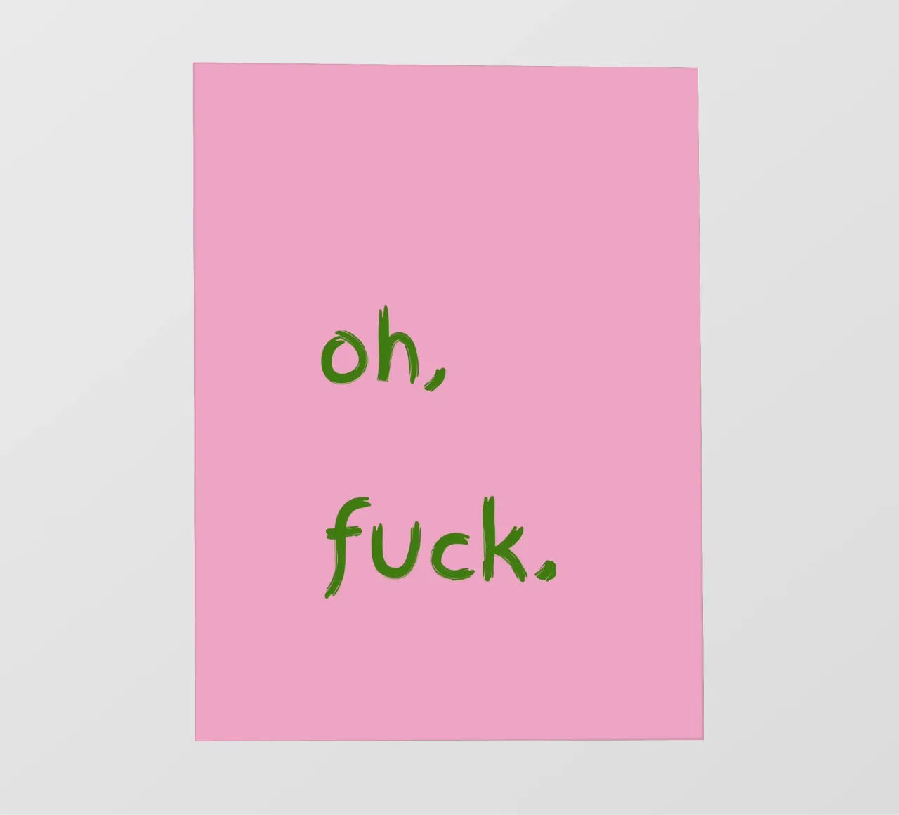 oh, f*ck pvc cover by TheGrumpyHomeDecor