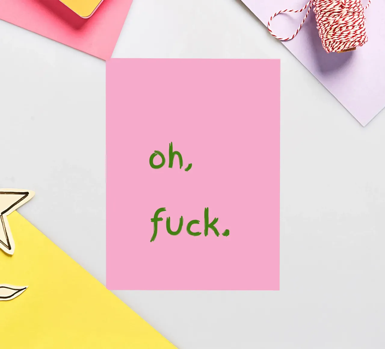 oh, f*ck sticker by TheGrumpyHomeDecor
