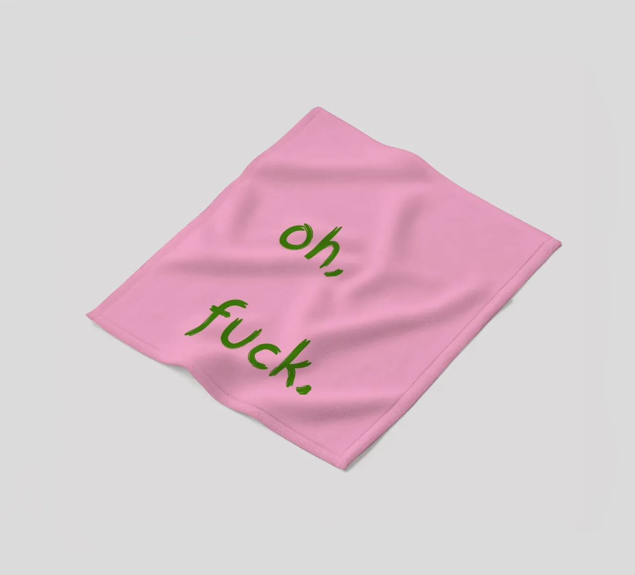oh, f*ck fleece blanket by TheGrumpyHomeDecor