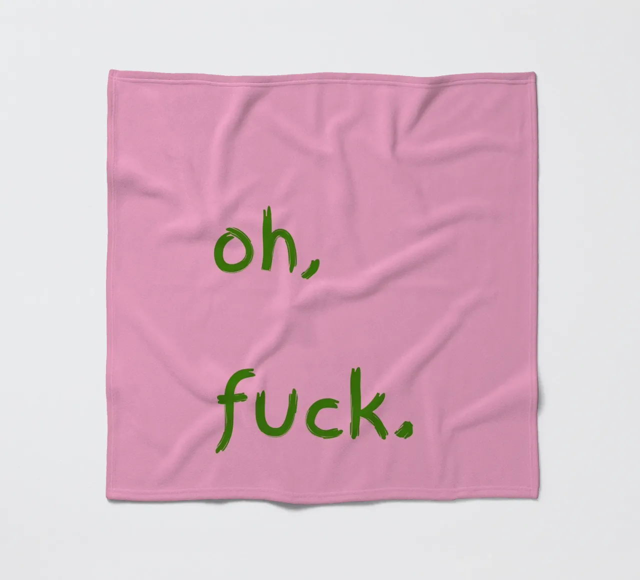 oh, f*ck fleece blanket by TheGrumpyHomeDecor
