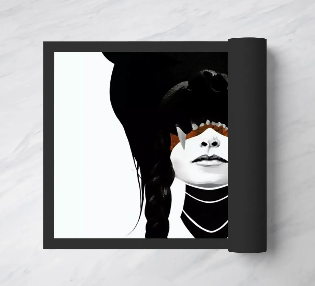 Bear Warrior doormat by Ruben Ireland