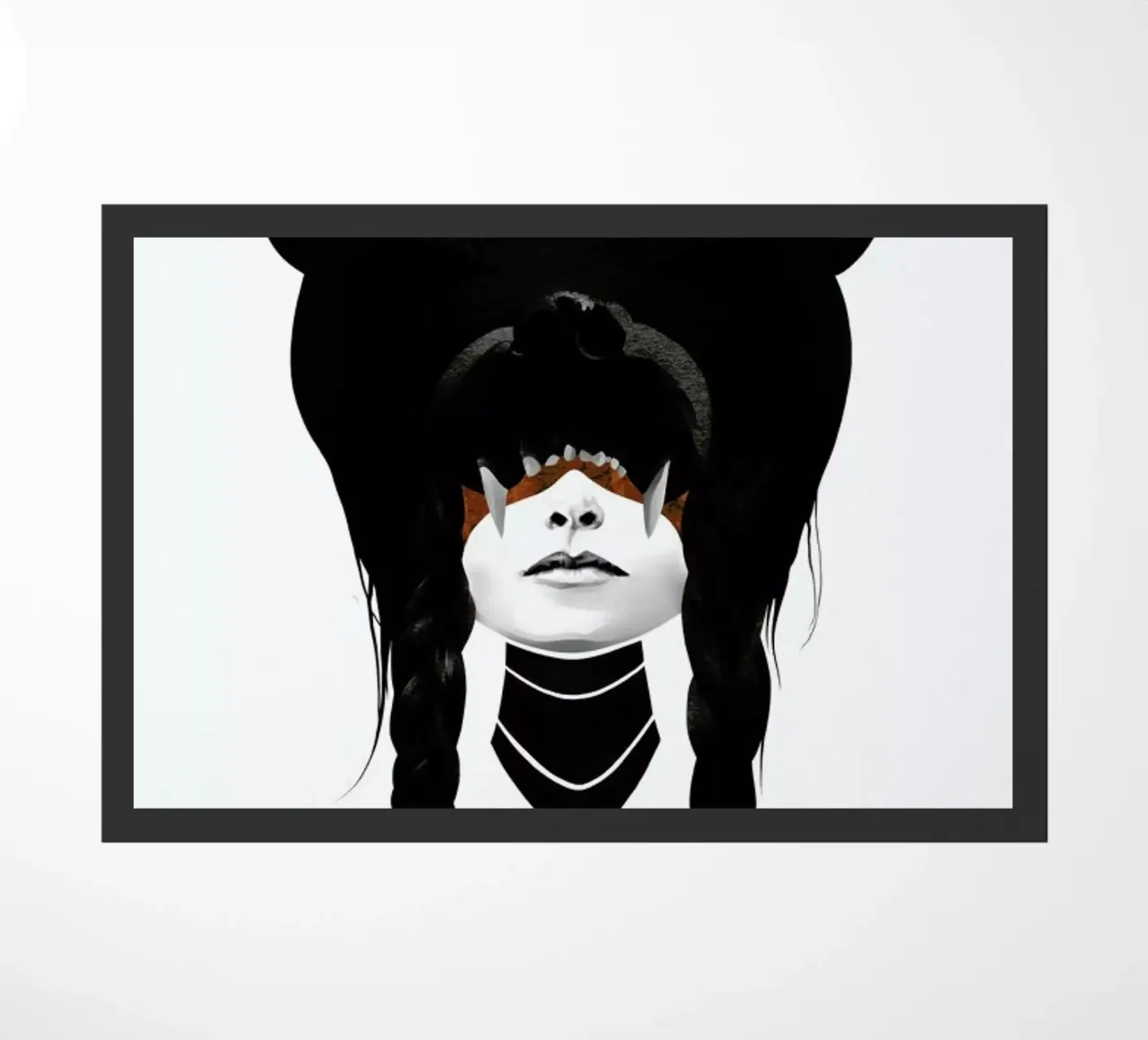 Bear Warrior doormat by Ruben Ireland