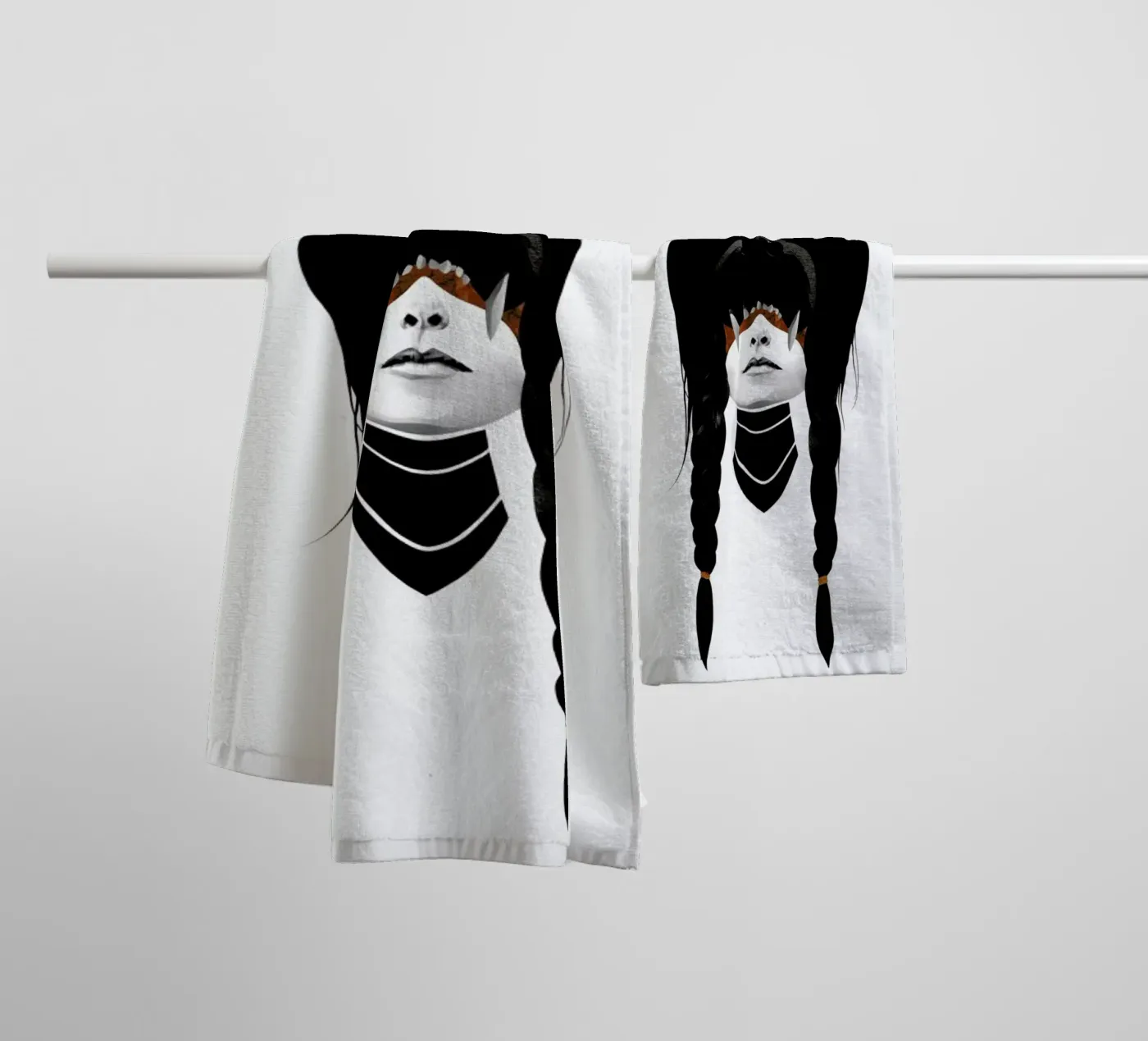 Bear Warrior serviette de bain de Ruben Ireland