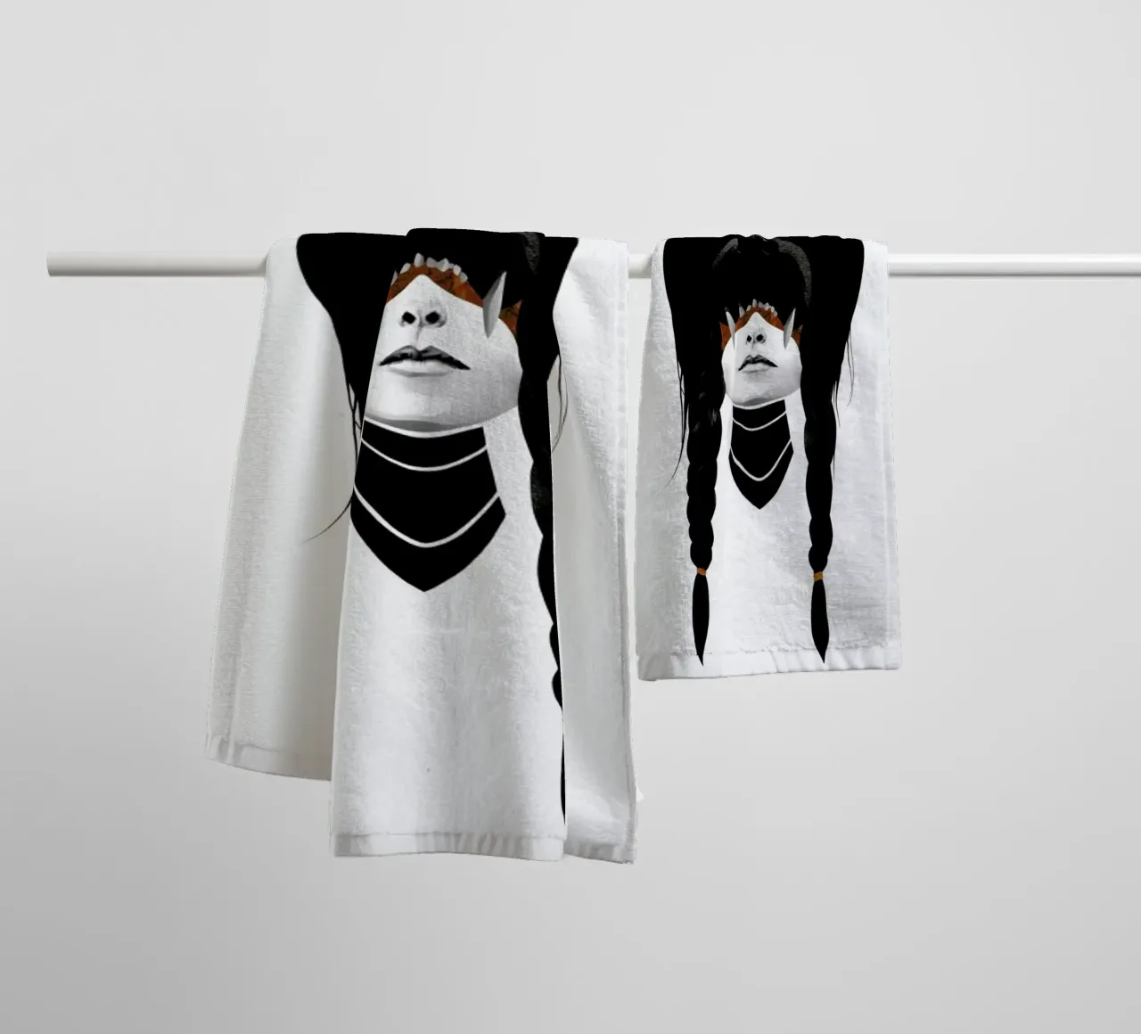 Bear Warrior towel by Ruben Ireland