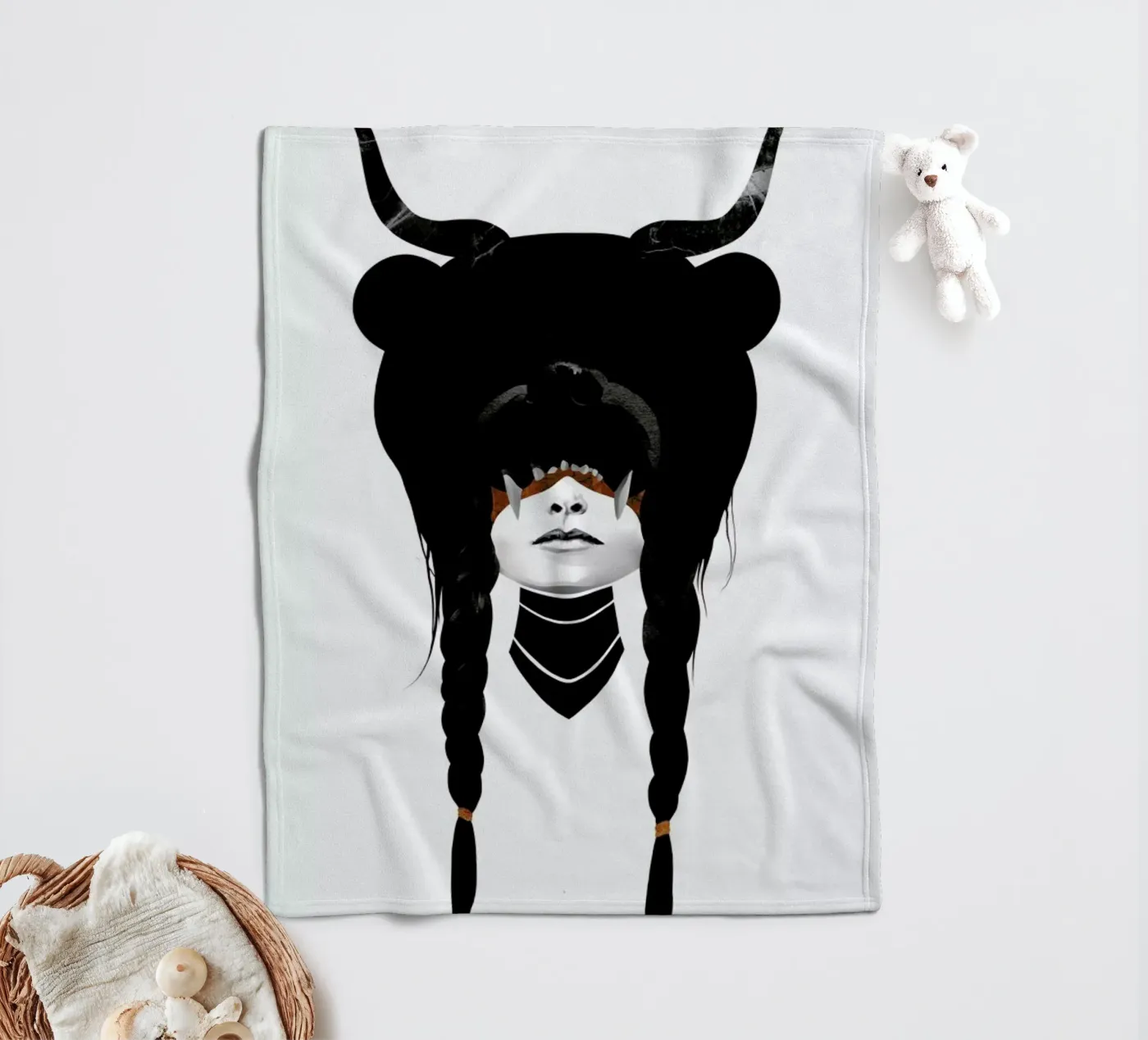 Bear Warrior fleecedeken van Ruben Ireland