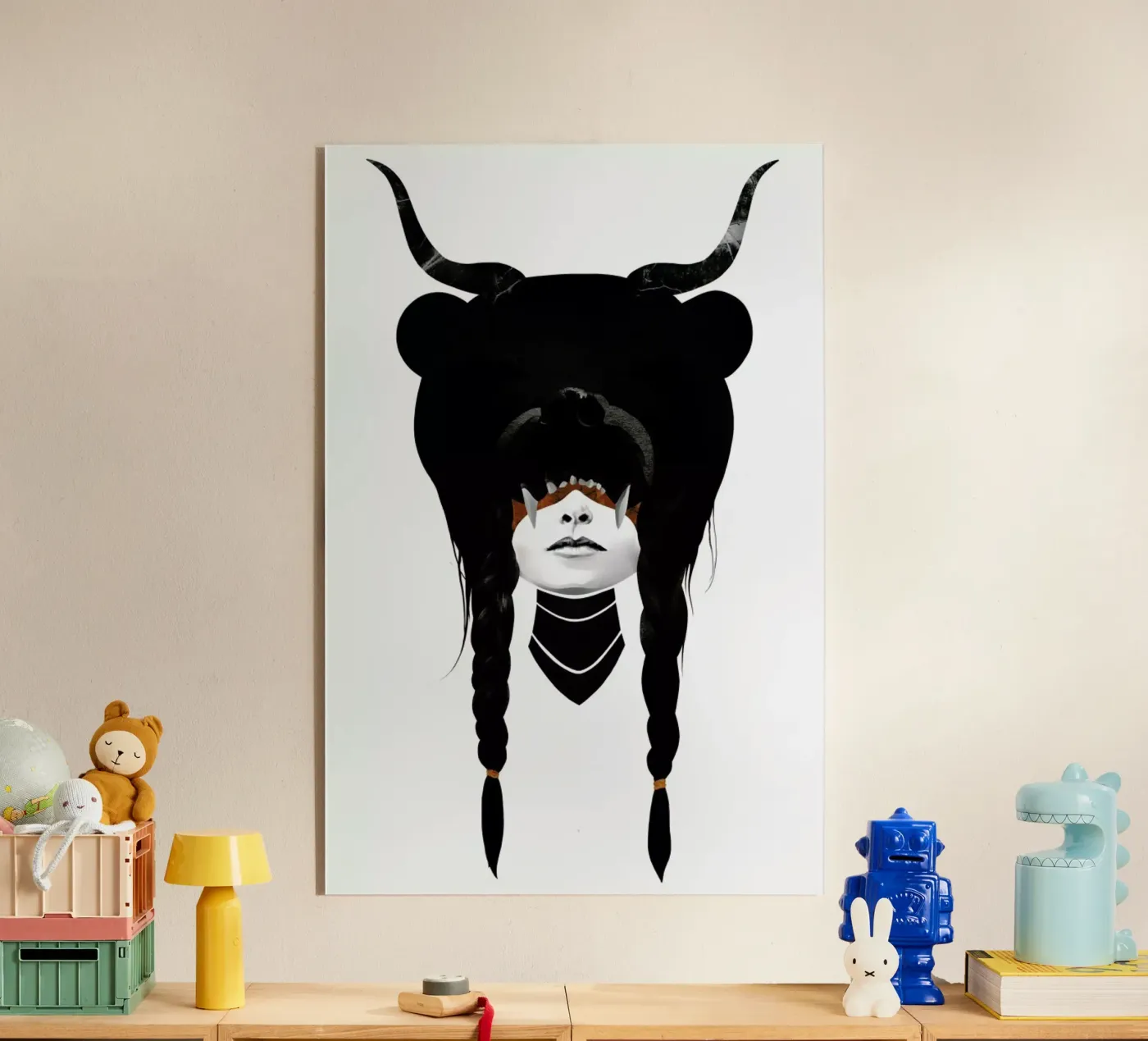 Bear Warrior plexiglas de Ruben Ireland