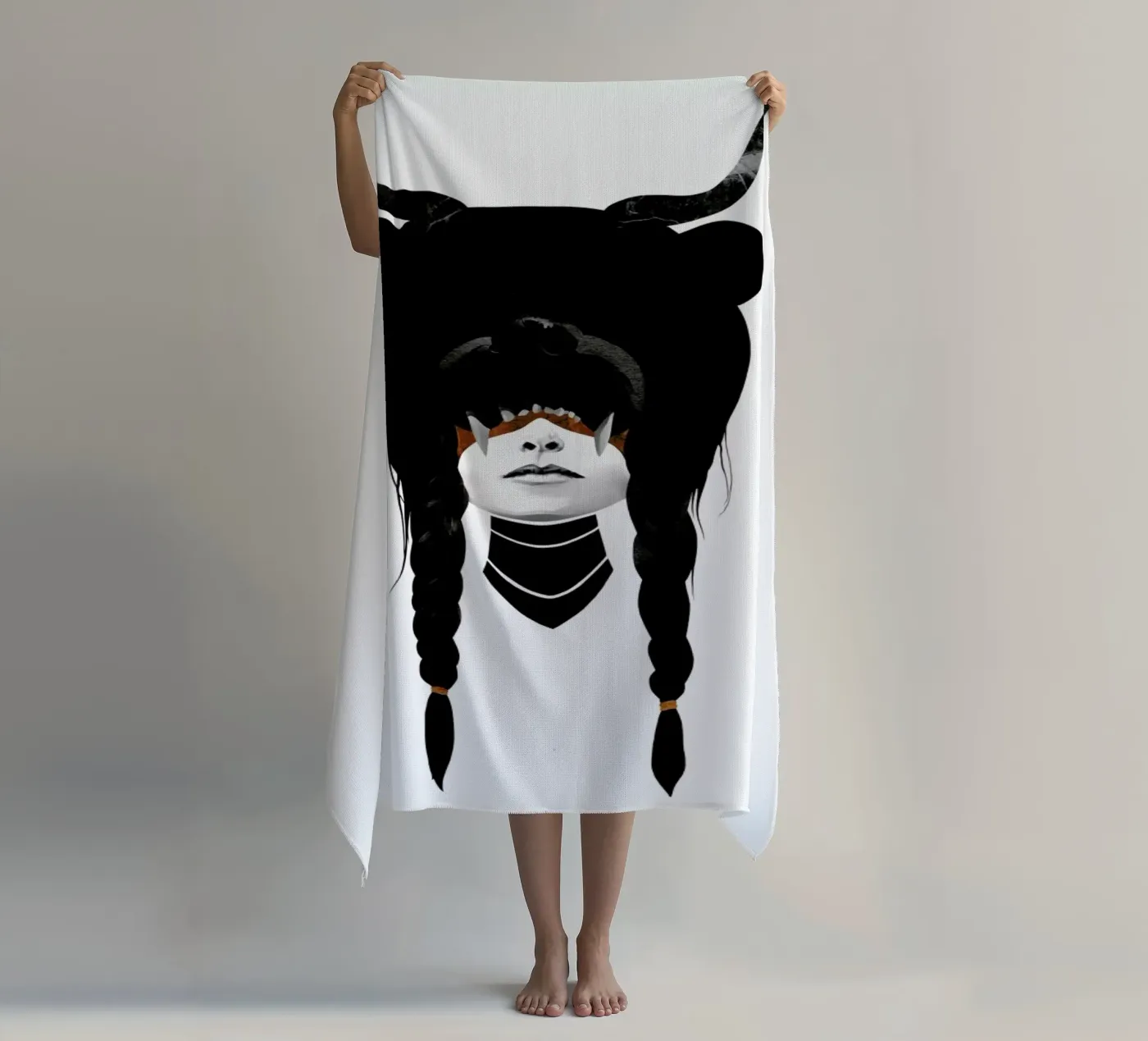 Bear Warrior Strandtuch von Ruben Ireland