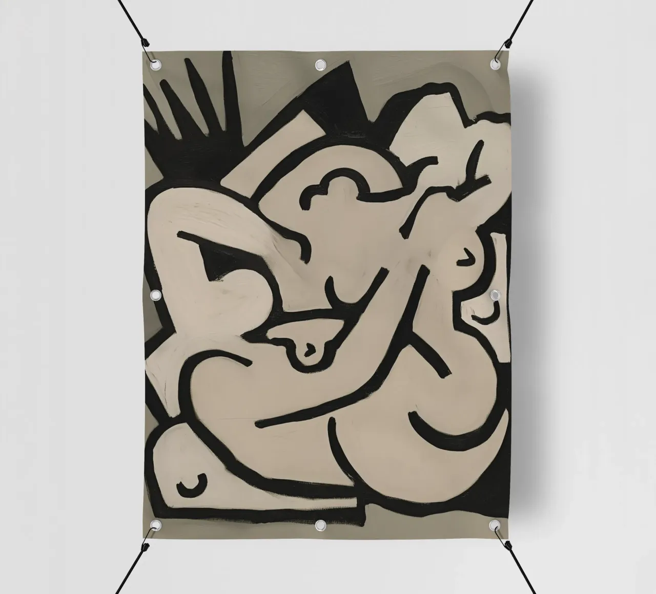 Abstracte lichaamsbeweging pvc-zeil van Carinaprint