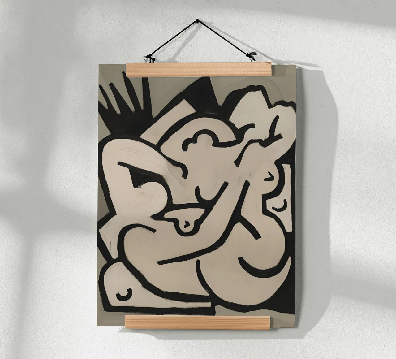 Corps abstrait Mouvement poster de Carinaprint