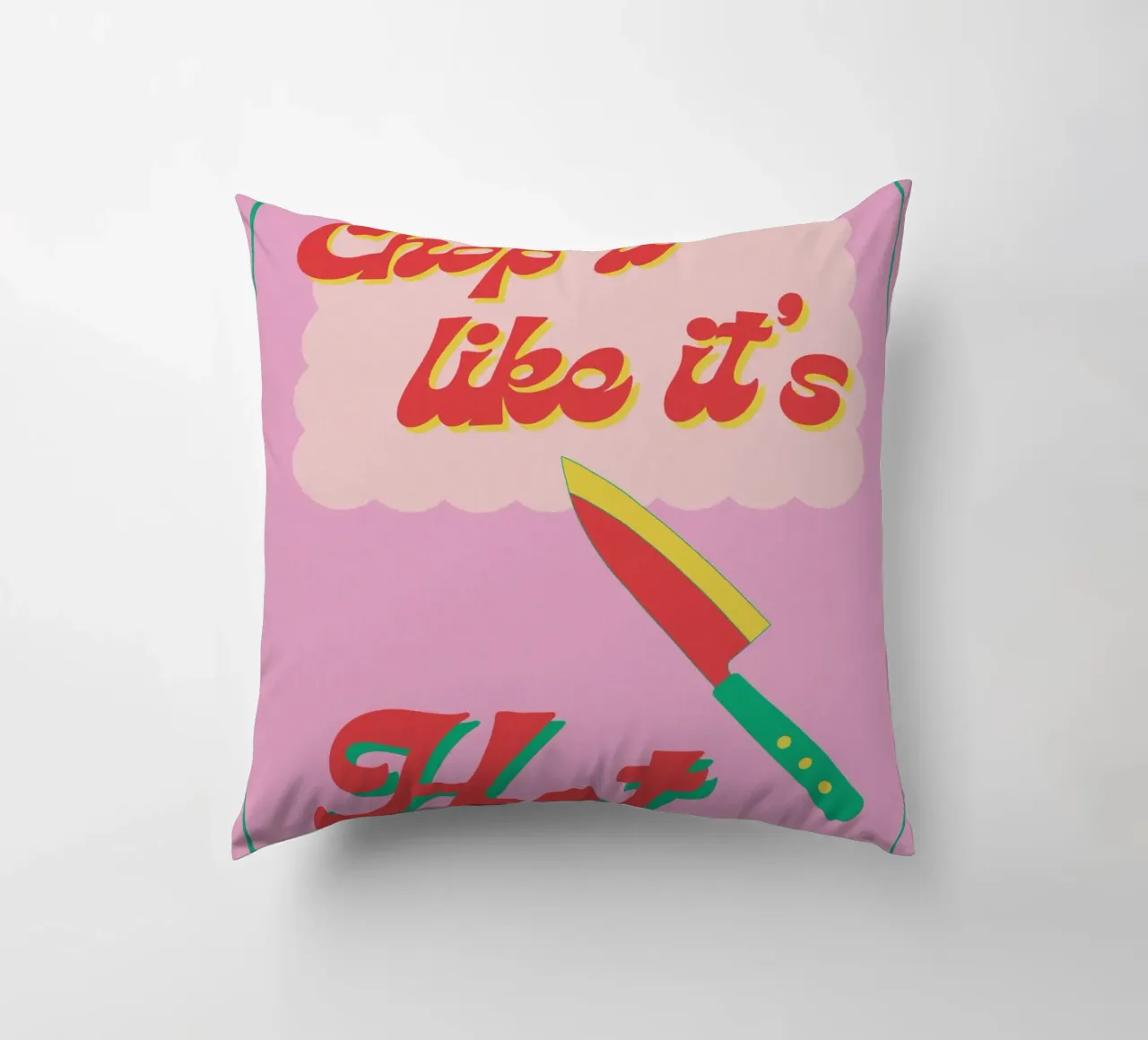 chop it like it's hot cuscino da TheGrumpyHomeDecor