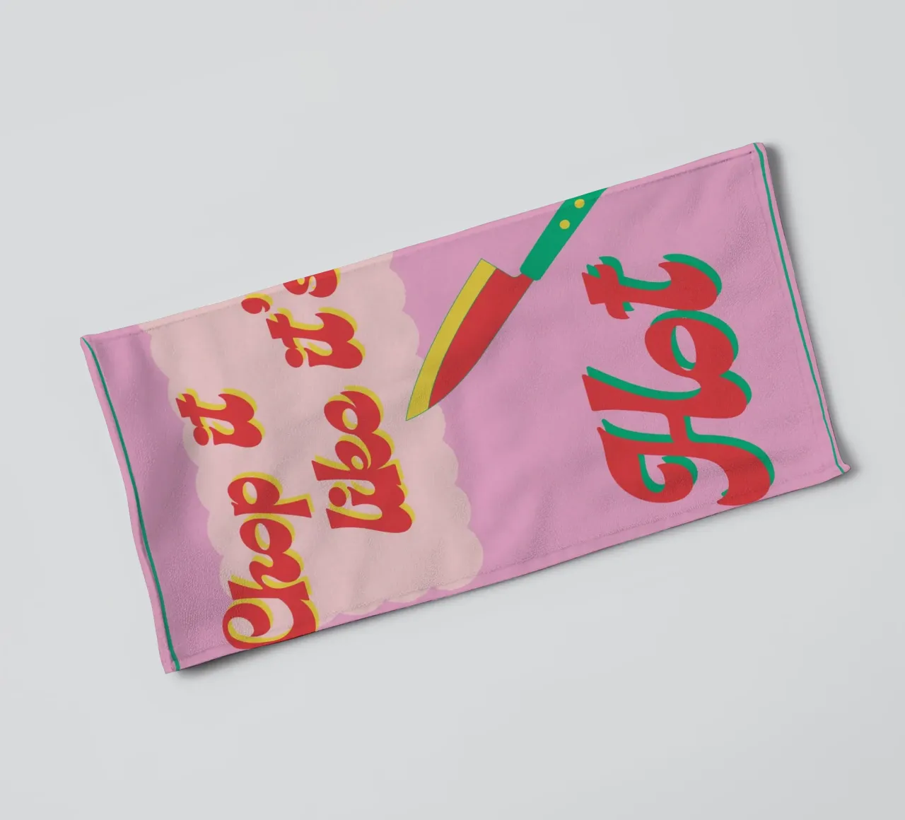 chop it like it's hot asciugamano da bagno da TheGrumpyHomeDecor