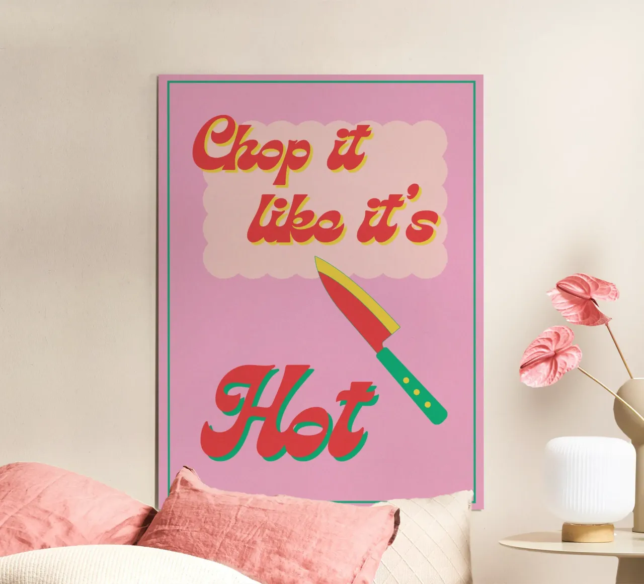 chop it like it's hot carta hahnemühle da TheGrumpyHomeDecor