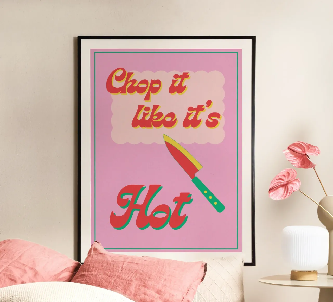 chop it like it's hot carta hahnemühle da TheGrumpyHomeDecor
