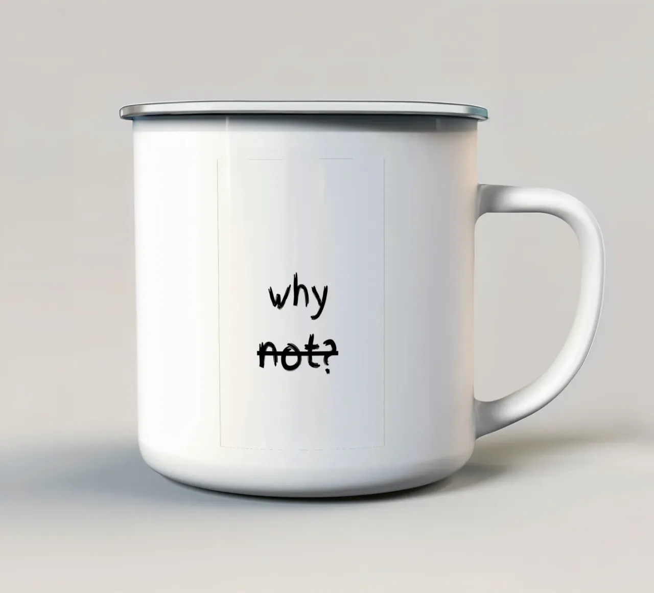 Why enamel mug by TheGrumpyHomeDecor