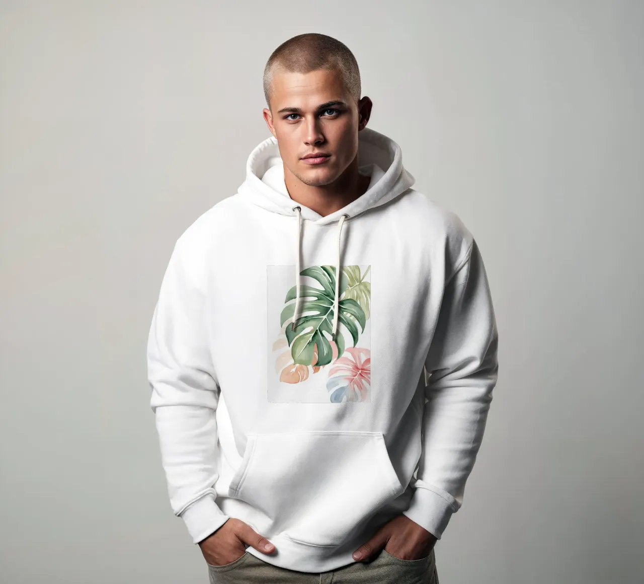 Botanical Breeze felpa con cappuccio da Artsy Vibes