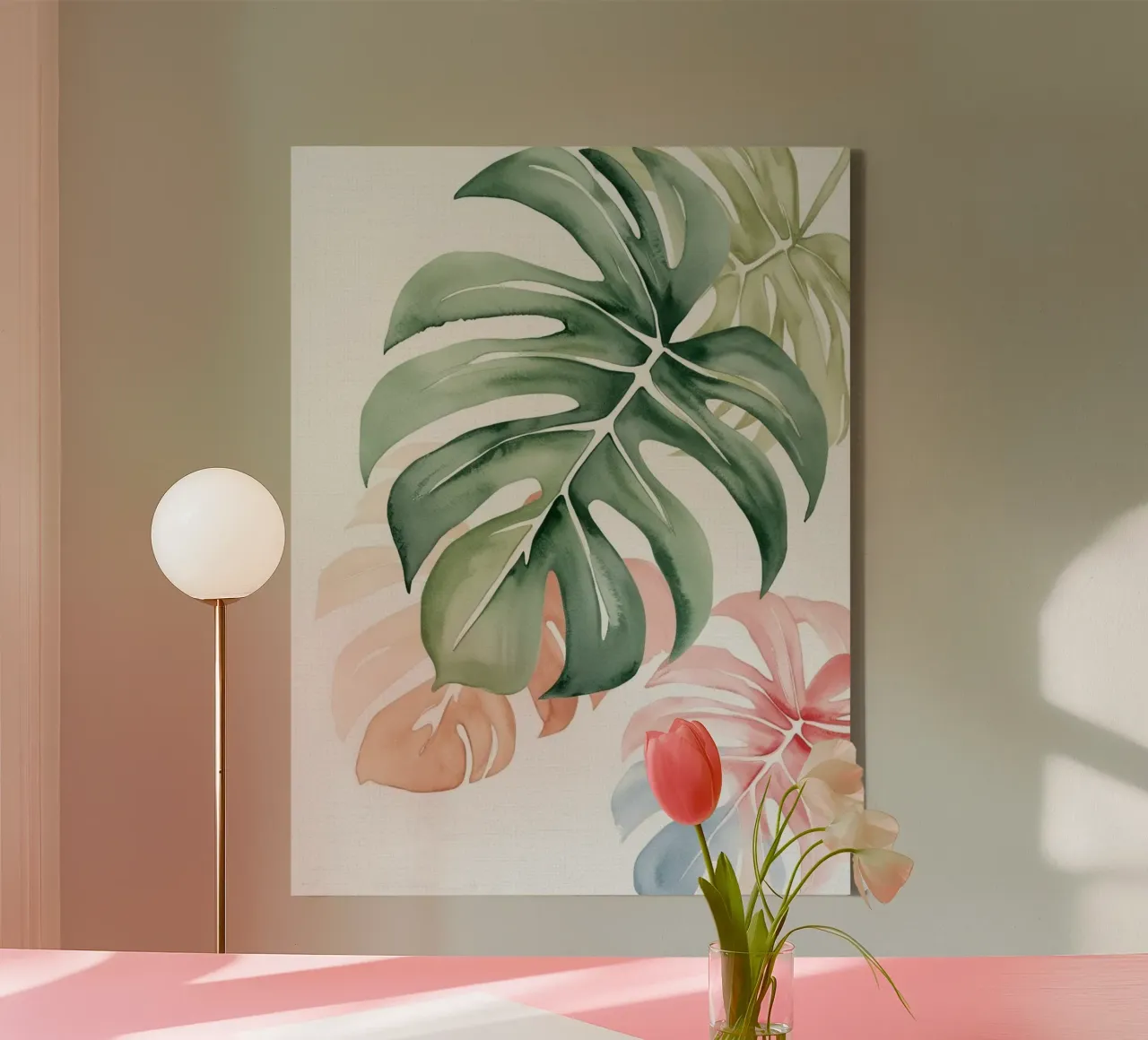 Botanical Breeze tela con Cornice a cassetta da Artsy Vibes