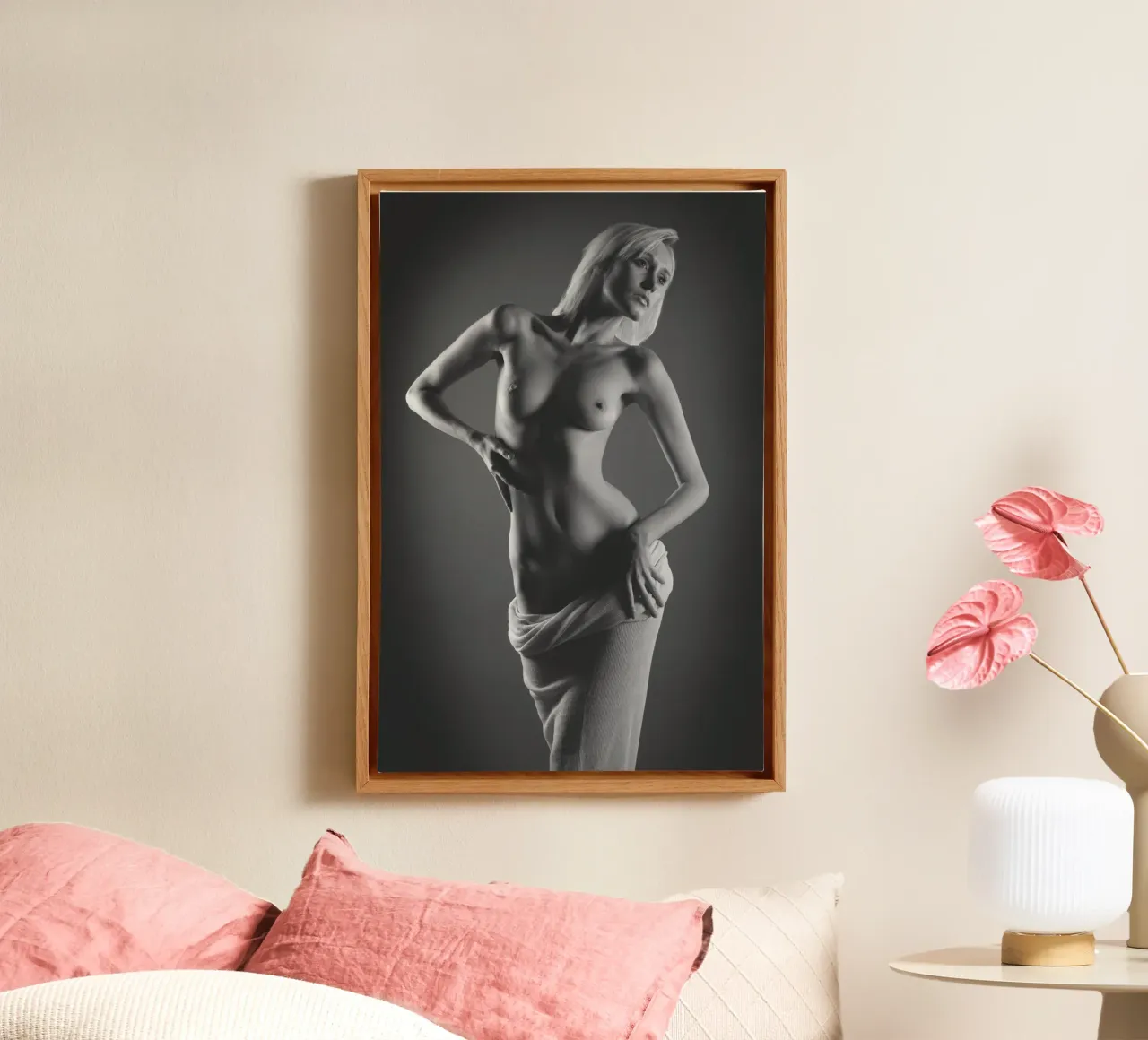 Iveta in cotton 3 tela con Cornice a cassetta da Dave Hare Photography