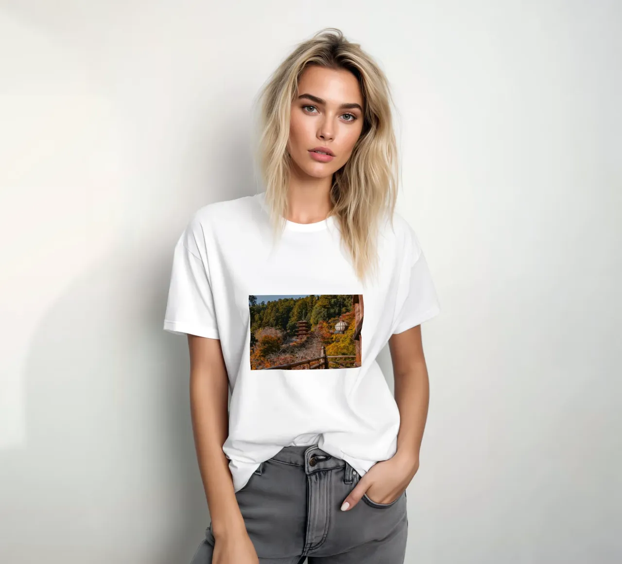 Tempio giapponese in autunno - Nara, Giappone t-shirt da Marcel Bisig
