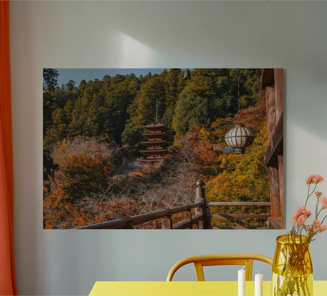 Tempio giapponese in autunno - Nara, Giappone plexiglass da Marcel Bisig