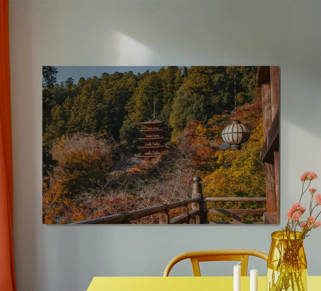 Tempio giapponese in autunno - Nara, Giappone carta hahnemühle da Marcel Bisig