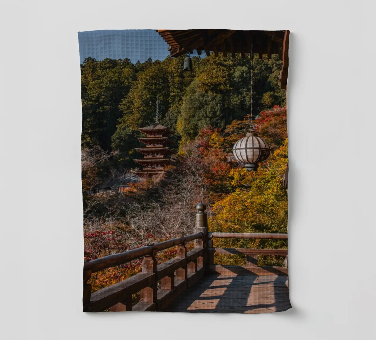 Tempio giapponese in autunno - Nara, Giappone canovaccio da cucina da Marcel Bisig