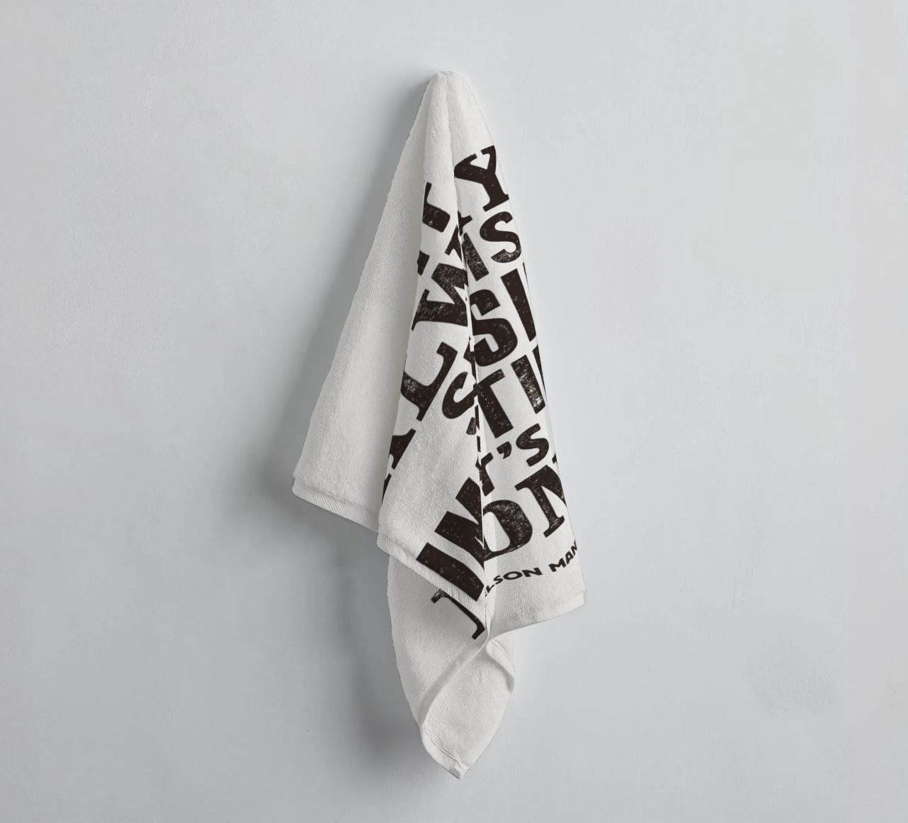 It Always Seems Impossible Until It's Done Quote Print towel by THE MOTIVATED TYPE
